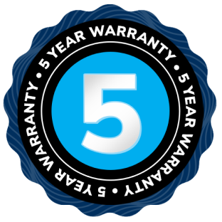 WAND 5-year warranty badge
