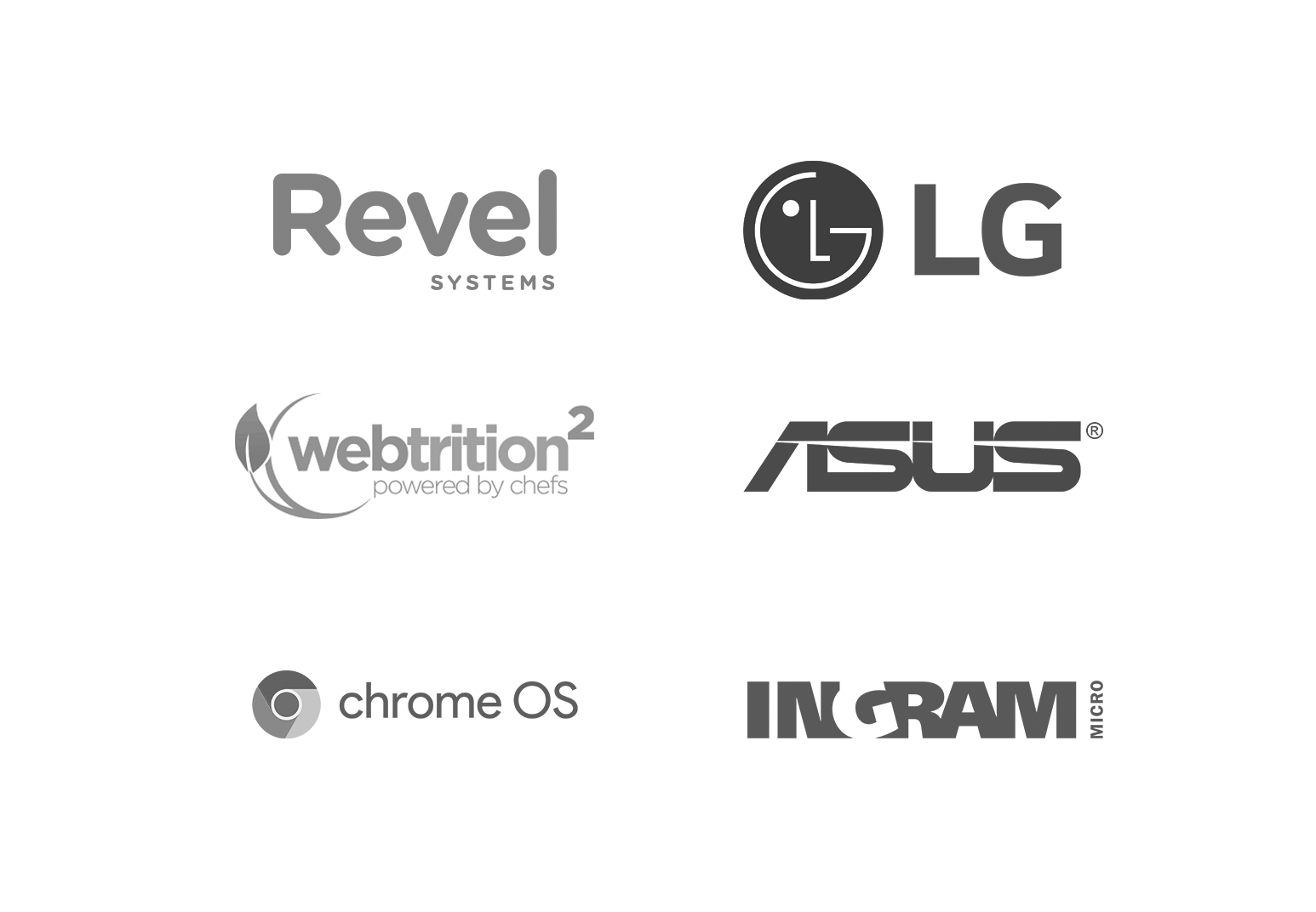 WAND technology partners including Revel, LG, Webtrition, ASUS, Chrome OS, and Ingram Micro