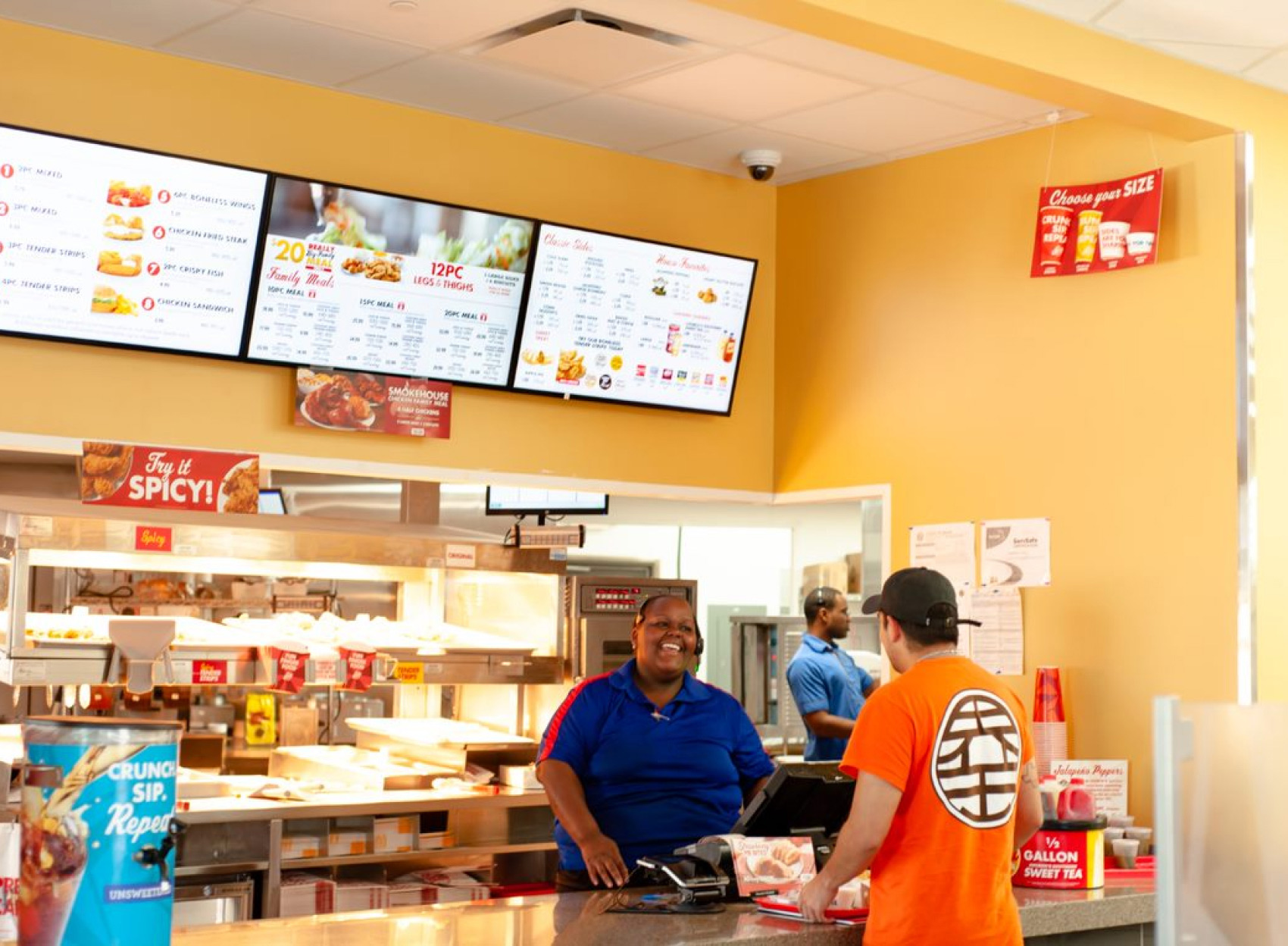 Indoor digital menus and signs