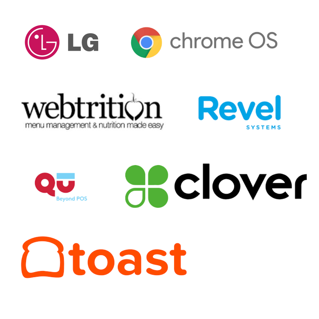 WAND technology partners including LG, ChromeOS, Toast, Revel, Brink, Xenial, and NCR