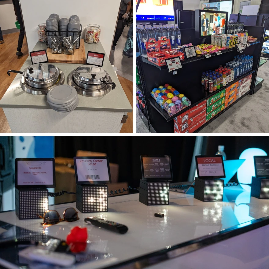 WAND Smart Tags on a food display
